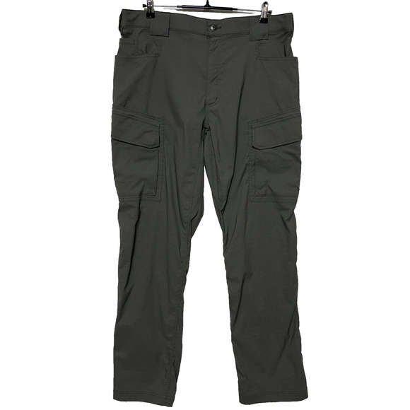 Duluth Pants Mens 40X34 Gray Cargo Flex Waistband Dry On The Fly Nylon - Picture 1 of 10